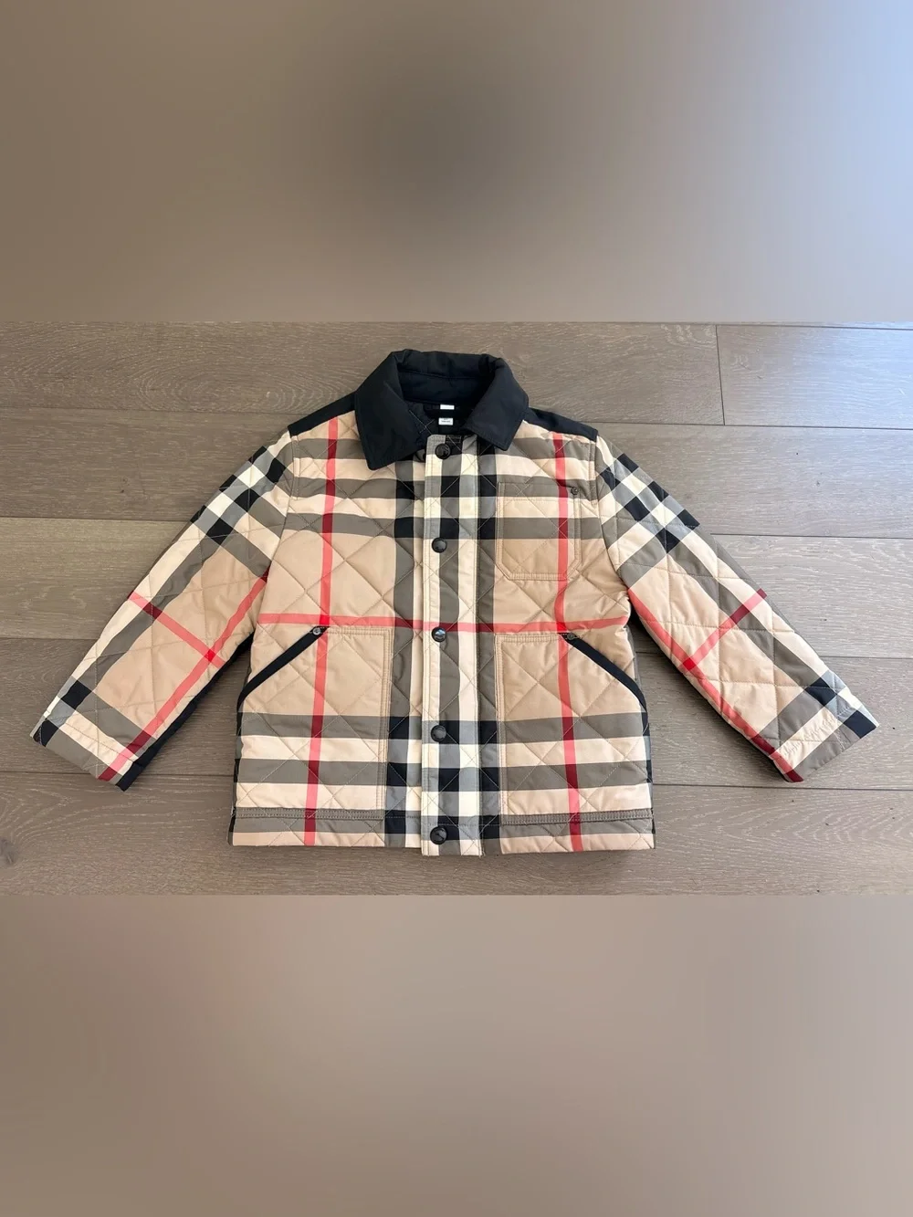 Burberry Kids Renfred Check Quilted Jacket